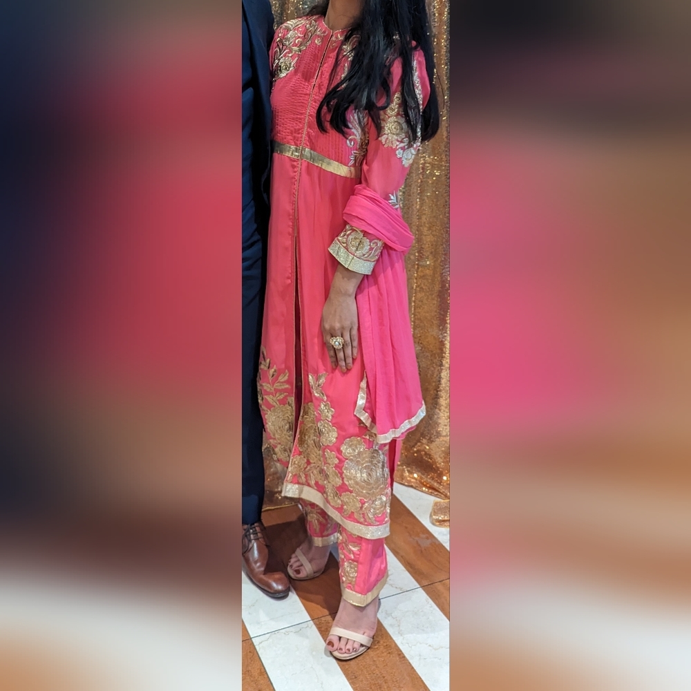 Hot Pink Salwar Kameez Size 38